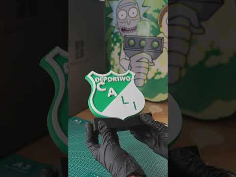 Video de Escudo Deportivo Cali 3D con Base