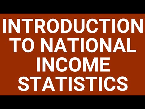 Introduction to national income statistics