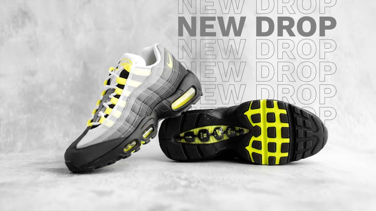 grey neon air max 95