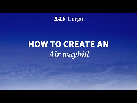 How to create an air waybill