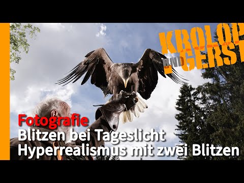 Blitzen bei Tageslicht - Hyperrealismus mit zwei Blitzen  📷 Krolop&Gerst