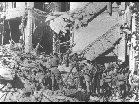 The attack on the King David Hotel in Jerusalem, on July 22nd 1946