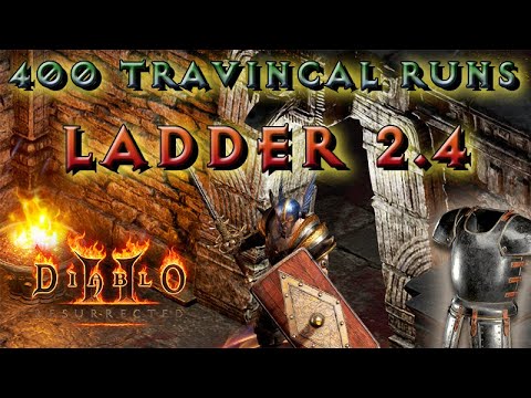 HOLY LUCK on 400 Travincal Runs / 300 MF Double Loot Barbarian / 2.4 Ladder Diablo 2 Resurrected