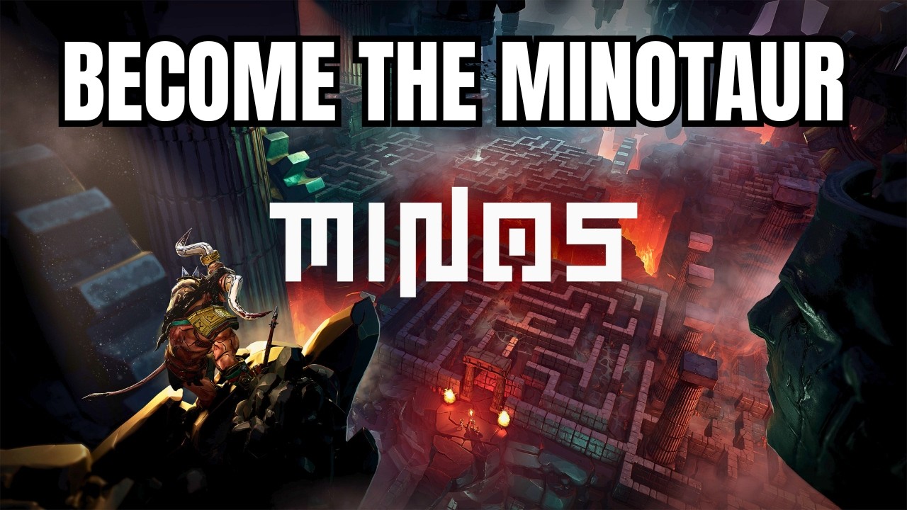 BECOME THE LABYRINTH MINOTAUR in MINOS (Gameplay)