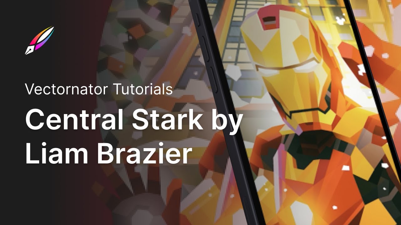 Central Stark by Liam Brazier | Vectornator Time-Lapse #Shorts