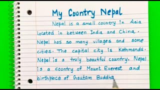 My Country Nepal Easy Essay in English