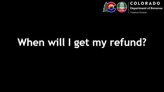 When will I get my refund