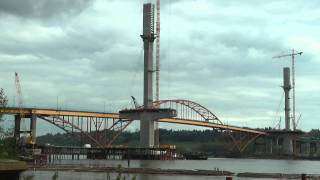 preview picture of video 'PORT MANN BRIDGE CONSTRUCTION WIDEST LONG SPAN BRIDGE IN THE WORLD BY BCNEWSVIDEO'