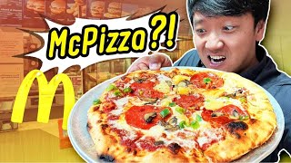 EPIC McDonald's! Trying PIZZA & PASTA at LARGEST McDonald's in THE WORLD! 🍟