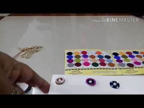 DIY/How to make designer bindi easy process/Indian bindi making idea.