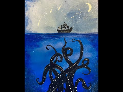 Fun Painting Tutorial "Sea Monster"