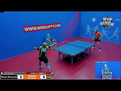 Панин Вячеслав 1 - 3 Ковалёв Евгений       Турнир Восток 3 WIN CUP 08.06.2020 Прямой эфир Зал 3
