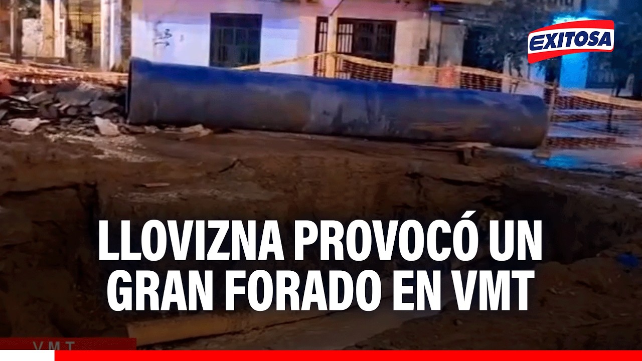 🔴🔵 VMT: Llovizna provocó un gran forado en las pistas