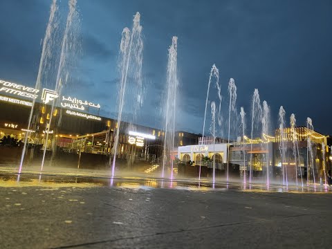 Boulevard Unaizah ⛲😍. Beautiful view👌#unaizah #boulevard #saudiarabia #youtube #waterfountain