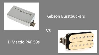 Video thumbnail for Les Paul Pickup Swap Gibson Burstbuckers vs DiMarzio PAF 59s by Sound Forge