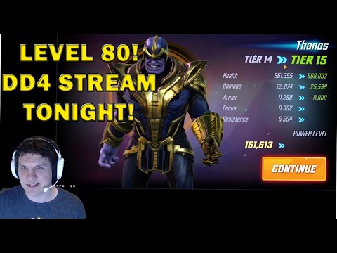 Level 80 Achieved! First G15 Toons Upgraded, DD4 Stream TONIGHT! - Marvel Strike Force