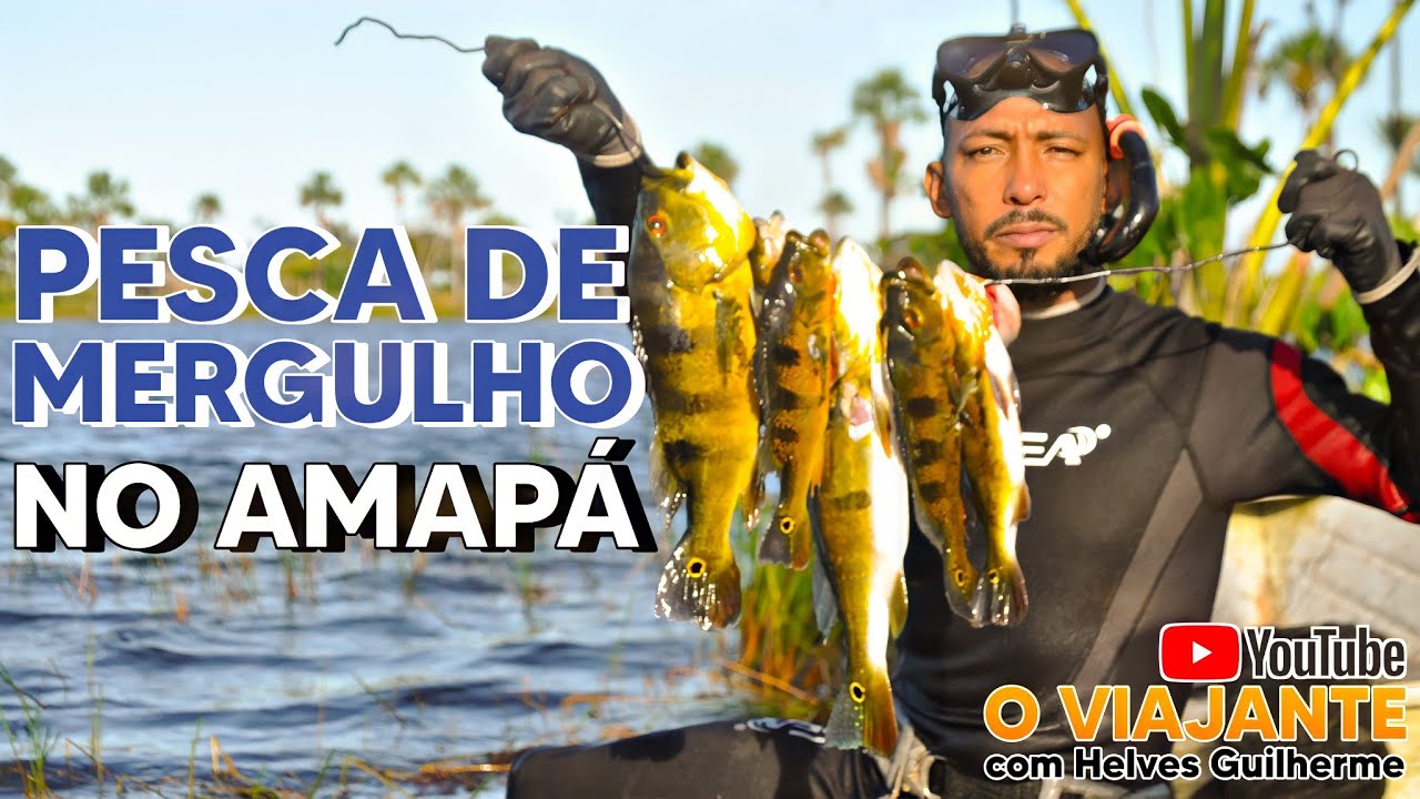 A pesca sub com tabaco em Amapá.