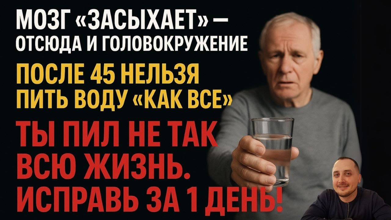 Головокружение, слабость, шаткость… А вы просто пьёте воду неправильно!