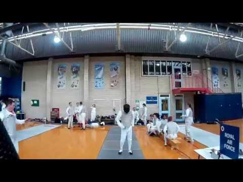 Raf Fencing Union Senior Championships 2016 Farrer vs Baig Foil