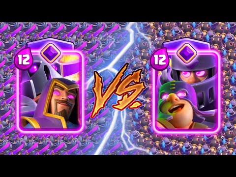 EVOLVED PEKKA + WIZARD Vs EVOLVED MEGA KNIGHT + EXECUTIONER - Clash Royale Battle