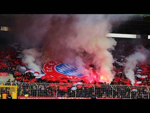 Bayern München II 1:0 TSV 1860 München II 06.04.2015 Choreo, Pyro, Support