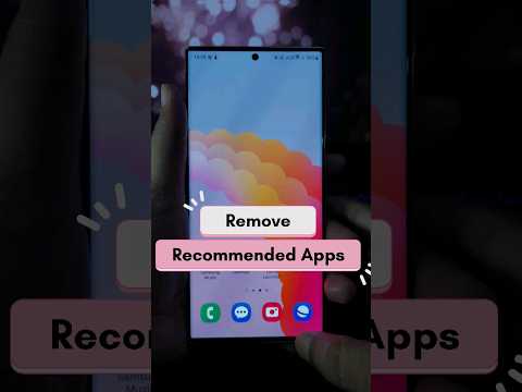 Remove recommended apps on Samsung #shorts #oneui