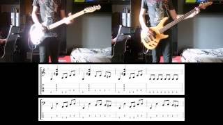 Muse - Hyper Music Guitar and Bass cover with tabs
