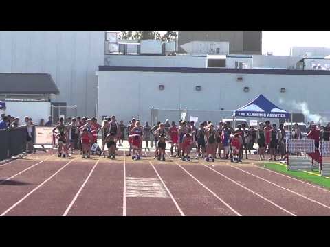 JVB 100m vs Edison 4-9-14 - Los Alamitos Boys