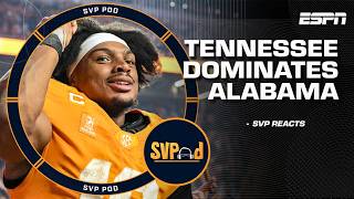 ‘EMPHATIC victory’ 😤 SVP REACTS to Tennessee’s DOMINANT win over Alabama | SVPod