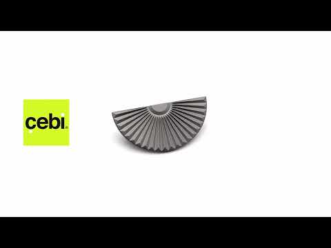 Миниатюра изображения товара Ручка для мебели Cebi A1193 PC27 (64мм, антрацит полимер)