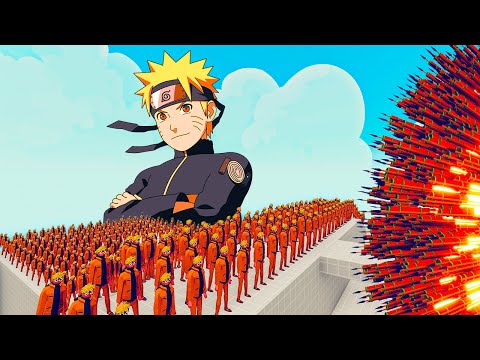 100x NARUTO + 1x GIANT vs 1x EVERY GOD   Totally Accurate Battle Simulator  TABS