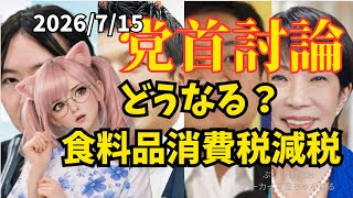 07/15党首討論で国民民主とチームみらいが消費税減税について高市総理へ言及？！減税はどうなる？#国民民主党 #チームみらい#党首討論#国会中継 #高市早苗 #消費税減税 