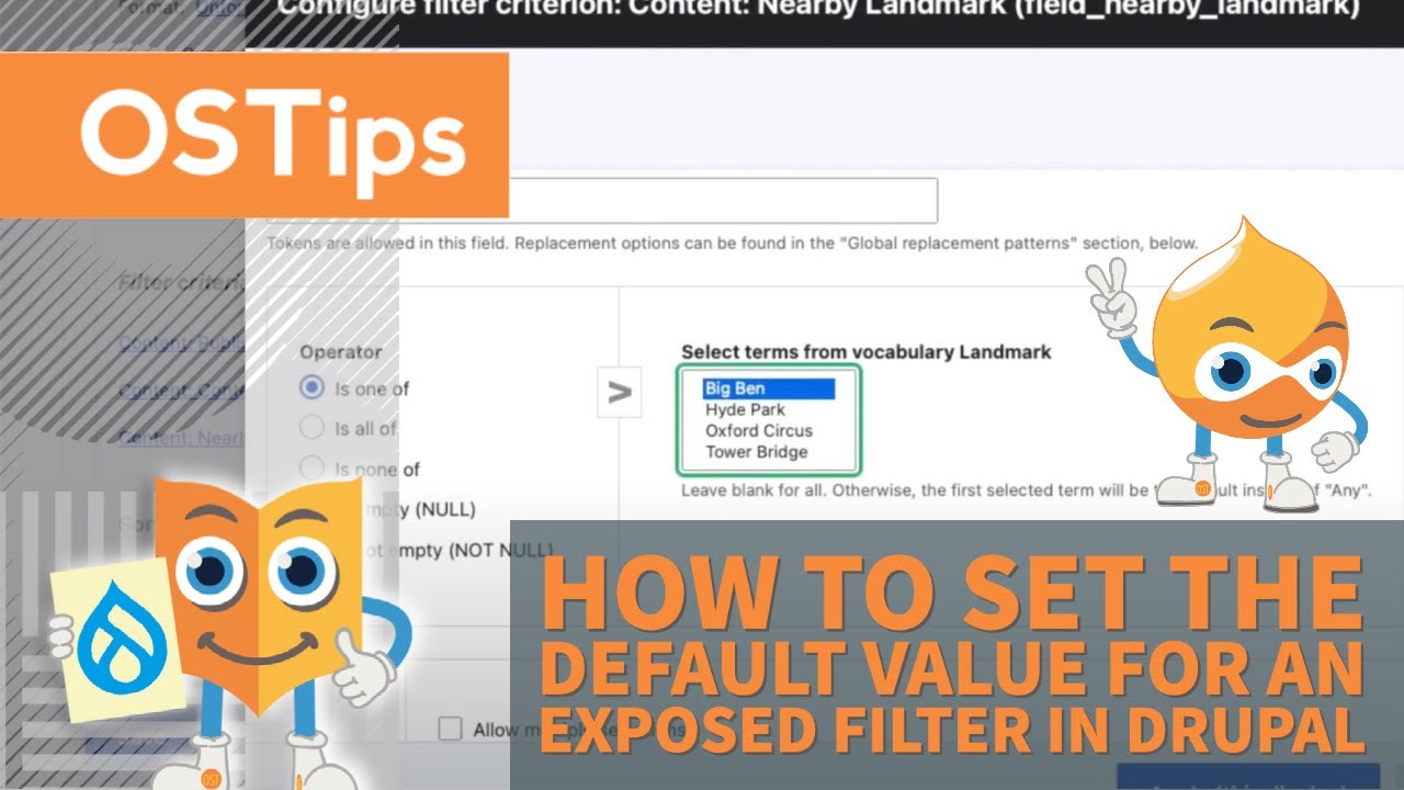 How to Set the Default Value for an Exposed Filter in Drupal