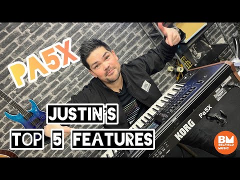 Korg PA5X Professional Arranger - Justin's Top 5 Features - Overview & Demo @ Belfield Music