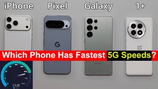 Mobile 5G Speed Test - iPhone 17 Pro Max vs S25 Ultra vs Pixel 10 Pro XL vs OnePlus 13