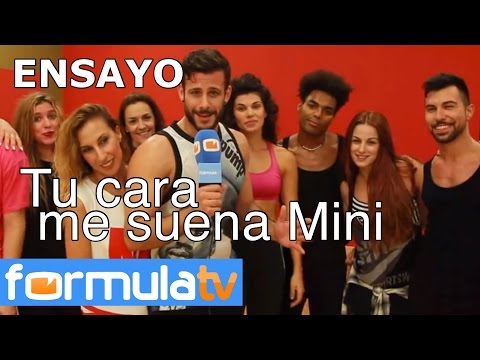 Giuseppe Di Bella cuela a FormulaTV.com en un ensayo de 'Tu cara me suena Mini'