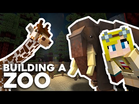 FalseSymmetry - OUR BIGGEST ANIMAL YET! 🐘 | Let's Build a Minecraft Zoo | 04 #ad