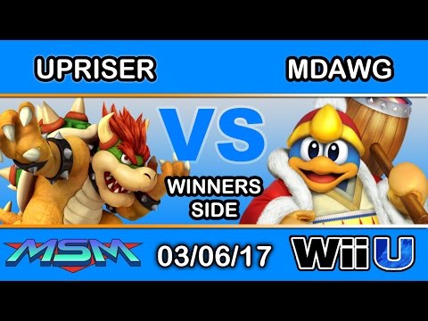 MSM 88 - UpRiser (Bowser) Vs. TW | MDawg (King Dedede) Winners Side - Smash Wii U