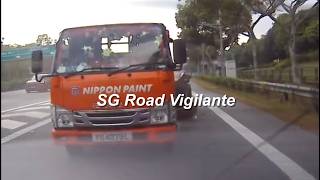 18aug2026 woodlands ave 12 exit #YQ4079L nippon paint lorry  rear ended