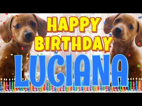 Happy Birthday Luciana! ( Funny Talking Dogs ) What Is Free On My Birthday