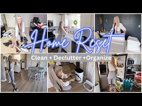 *NEW* 2024 ENTIRE HOME RESET | CLEAN + DECLUTTER + ORGANIZE WITH ME!