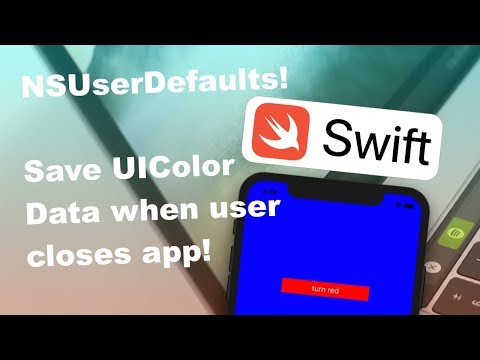 VERY EASILY Save UIColor Data NSUserDefaults. UIColor to NSData.
