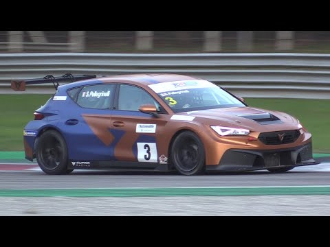 Cupra Leon Competition TCR Testing at Monza Circuit-Wet Action,Fly Bys & More