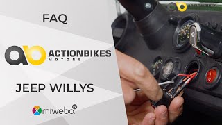 FAQ | Jeep Willys | Kinder Elektroauto 🔧 | Actionbikes Motors | Old Scool Military Jeep | 2 Sitzer