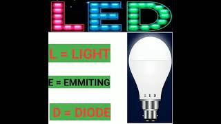 LED full form|Full form LED bulb|led light meaning|led Ka Full form kya hai|led full name|# LED#