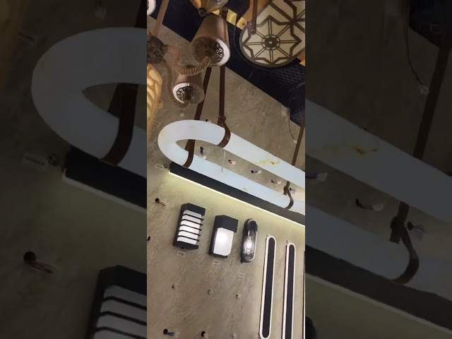 نجفة مودرن رخام بيضاوي