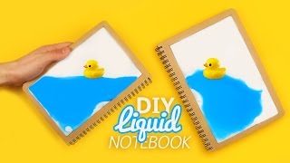 DIY | LIQUID NOTEBOOK - Tutorial!