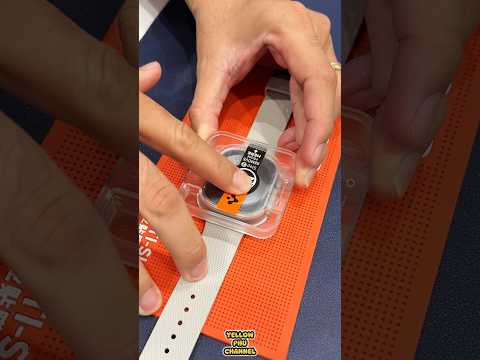 Spigen GlasTR EZ FIT - Apple Watch Ultra 2 Screen Protector Applying #shorts