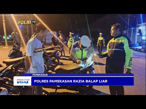 POLRES PAMEKASAN RAZIA BALAP LIAR