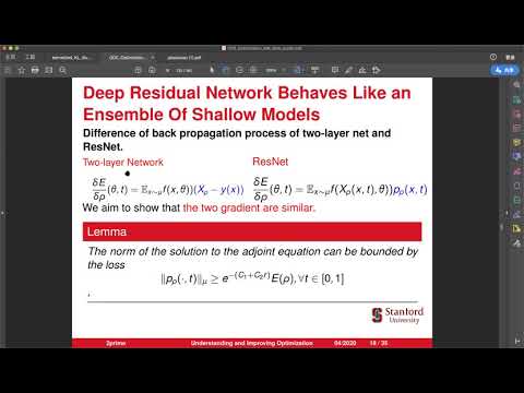 Yiping Lu - Optimization Of Neural Network: A Continuous Depth Limit Point Of View And Beyond